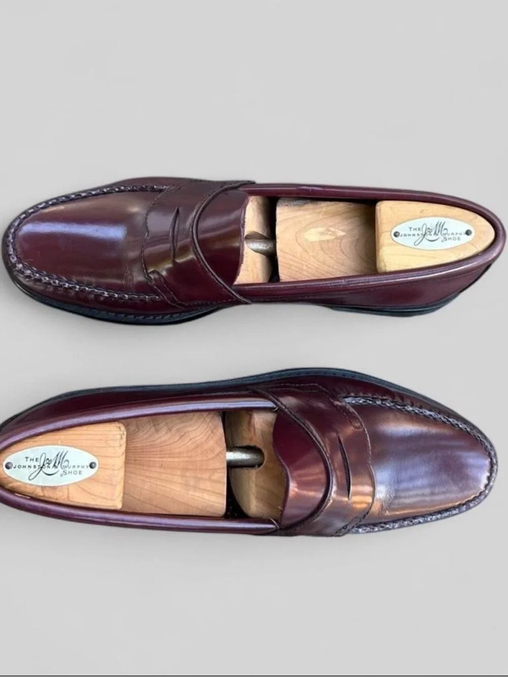 G.H. Bass & Co. Weejuns Logan Leather Penny Loafers Burgundy Oxblood Men’s - 9.5